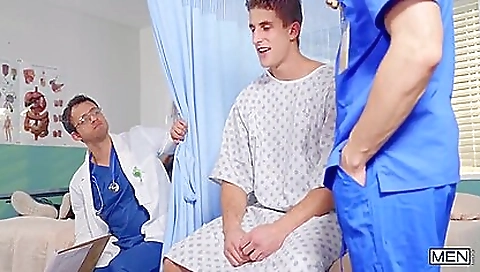 Medical office fucking and deepthroat porn in a medical room