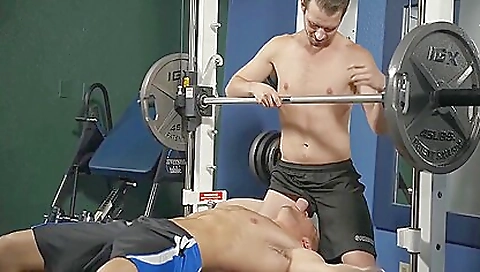 Tattooed hunk with a huge black dick in hot porn film