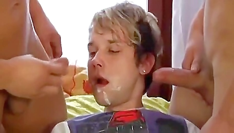 A bunch of perverts are fucking in a porn group video