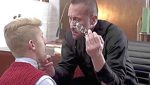 Catholic blonde wants to be fucked and twanged by the old man