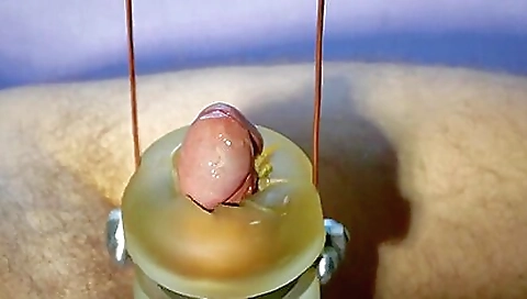 A vintage sex machine is being drilled in amateur porn