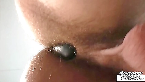 Girlfriend with a big and round booty is going to play with the toy