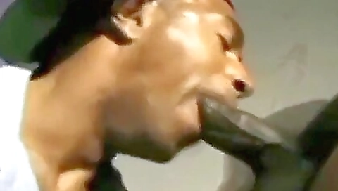 Black girl and blonde girl get fucked in a threesome