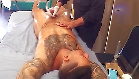 Busty big cock fetish babe massage and foot fetish