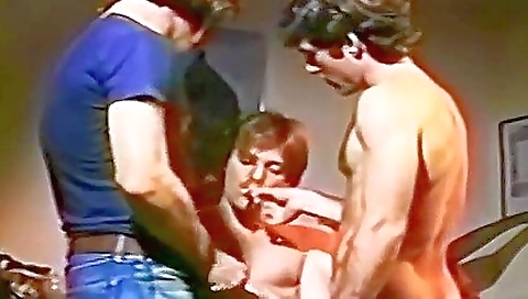 Vintage porn clip with a sexy 6'1