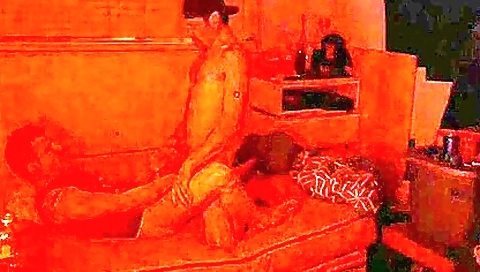 Hot brunette with a shaved pussy in my homemade video