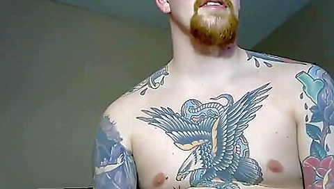 Amateur teen 18+ with a tattooed pussy rides a dildo