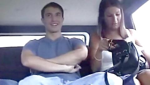 Brunette is sucking a big dick and then he fucks it