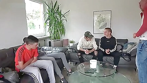 Group sex and foot fetish with a hot group of horny men