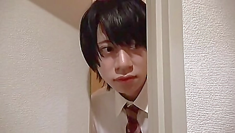 Japanese and old man do a funny scene in the bedroom