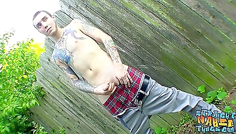 Horny dude cums and stretches himself in the public toilet