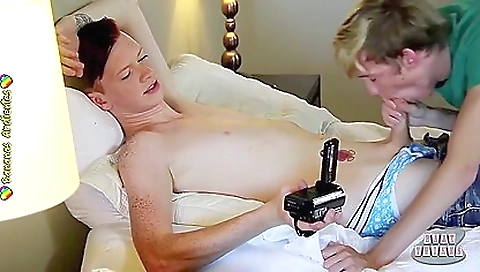 Stunning blonde milf getting a good footjob and a blowjob